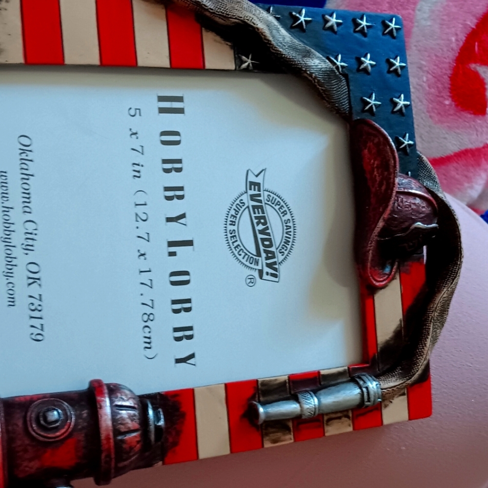 Fire fighter themed photo frame for 5by7